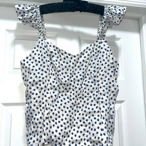 Polka dot linen top - Picture 1 of 2